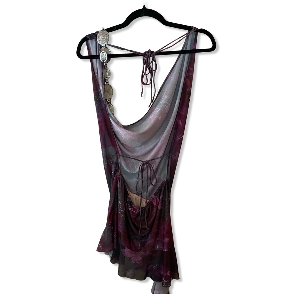 Jaded London Purple Floral Mini Dress - Picture 8 of 14
